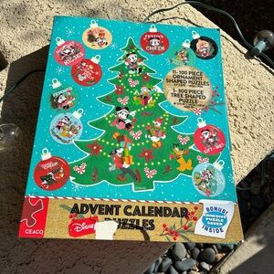 Disney Christmas Advent Calendar Puzzle NIB